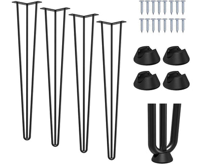 Furniture legs with screws