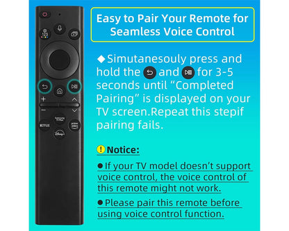 Samsung TV Remote Solar Smart TV Remote Repalcement