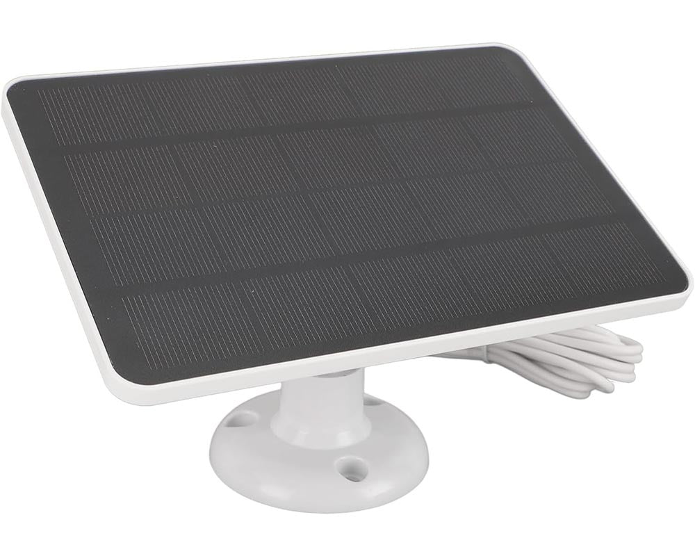 Solar panel for security devices