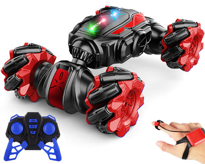 Red color RC stunt car