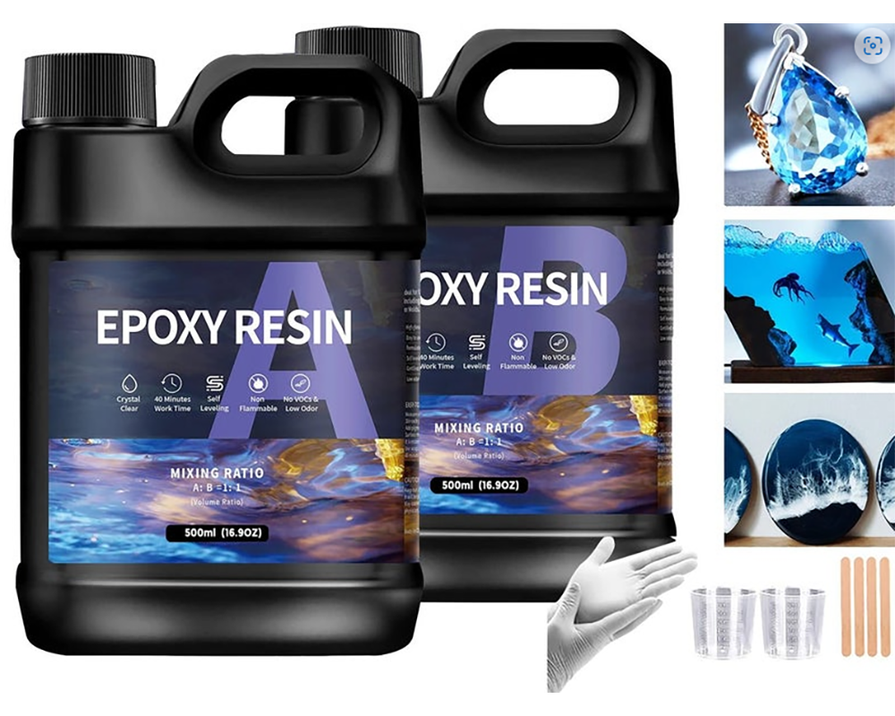 Epoxy resin pouring