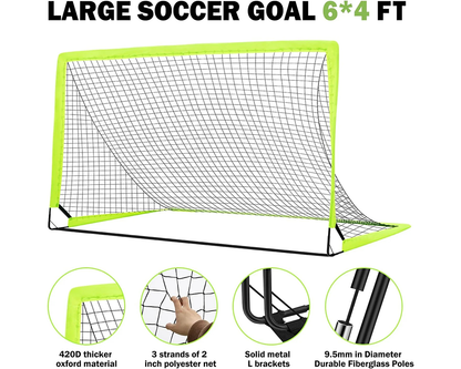 Kids Soccer Goal for Backyard Set