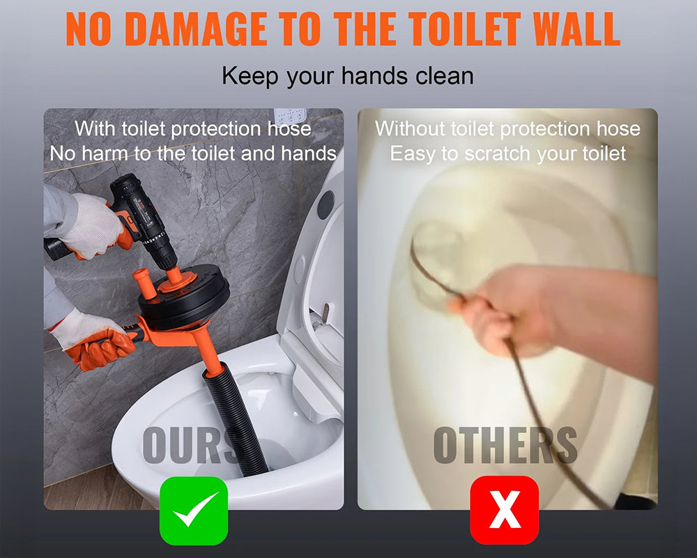 Plumbing Snake Drain Auger Sink Clog Remover Cleaner