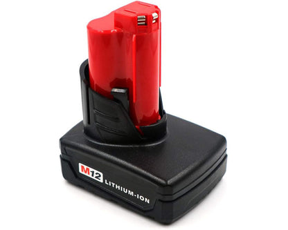 Milwaukee M12 battery side view