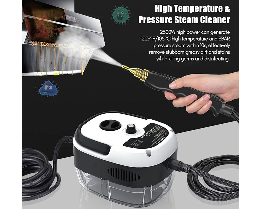 Handheld 2500W Steam Cleaner High Temperature Pressurized