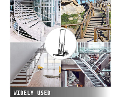 Stair Climbing Trolley 8 Wheels Folding Hand Cart Steps