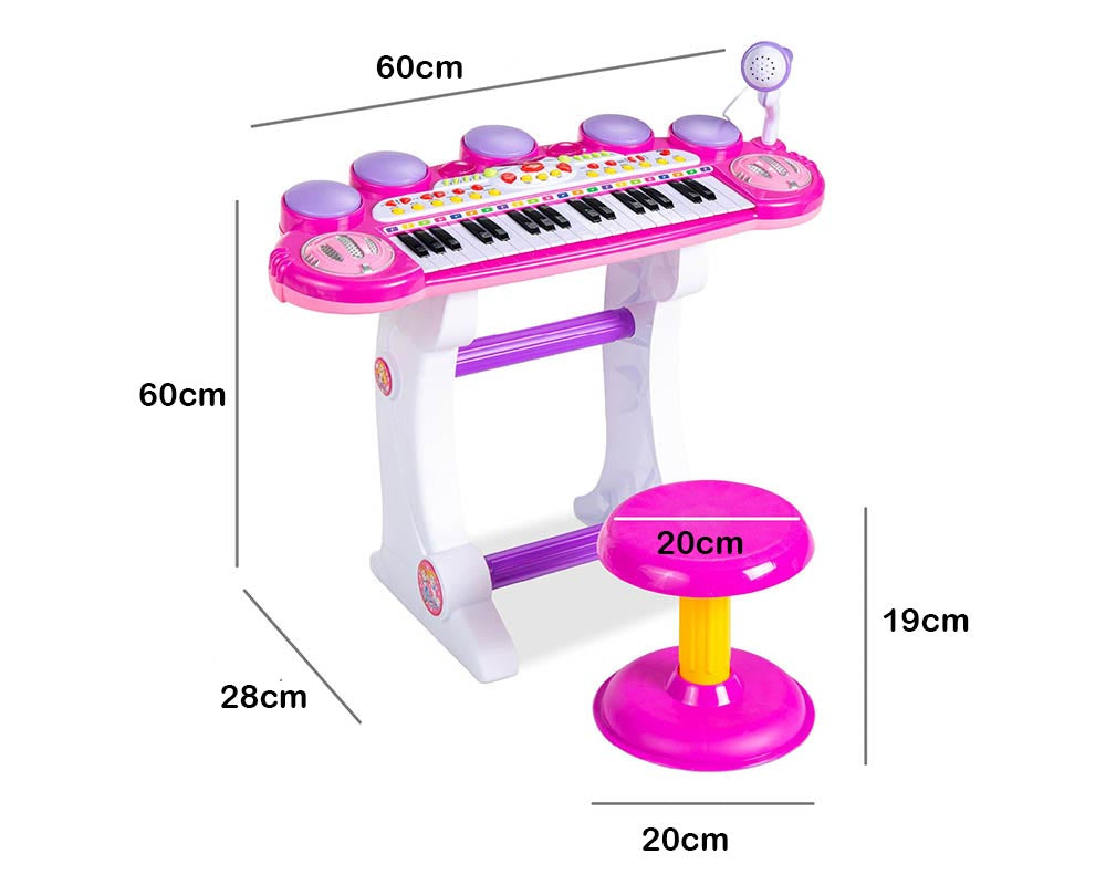 Electronic piano with demo rhythms