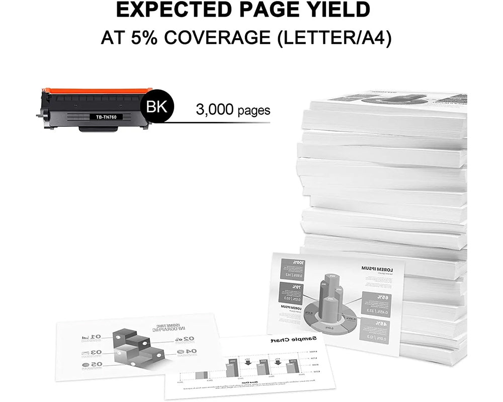 Compatible Brother TN760 TN-760 TN-730 MFC-L2710DW HL-L2395DW MFC-L2750DW DCP-L2550DW L2370DW L2390DW Cartridge Black