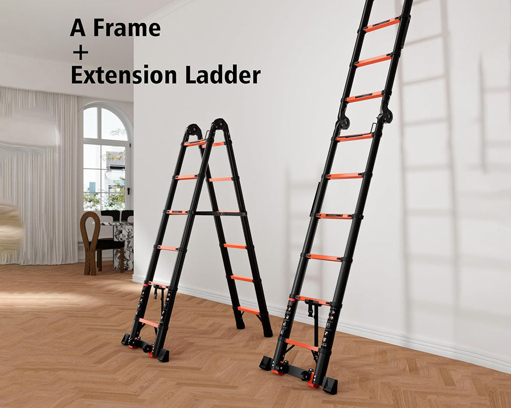 Telescopic Ladder 3.8m Aluminium Telescoping