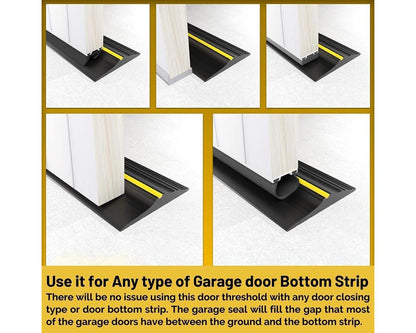 garage door seal with grooves