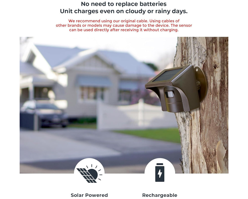 Driveway alarm motion sensor