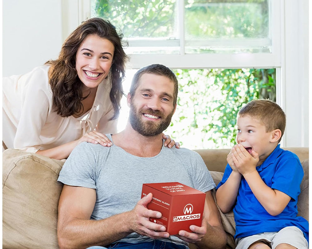 eMACROS Pro 3 Weatherproof Motion Sensor Detector 1/2 Mile Long Range