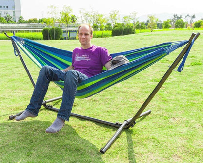 Hammock Chair Blue with Stand