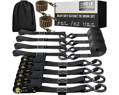 Straps for securing motorcycles