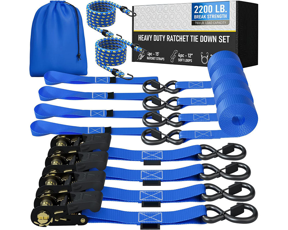 Heavy duty tie down straps