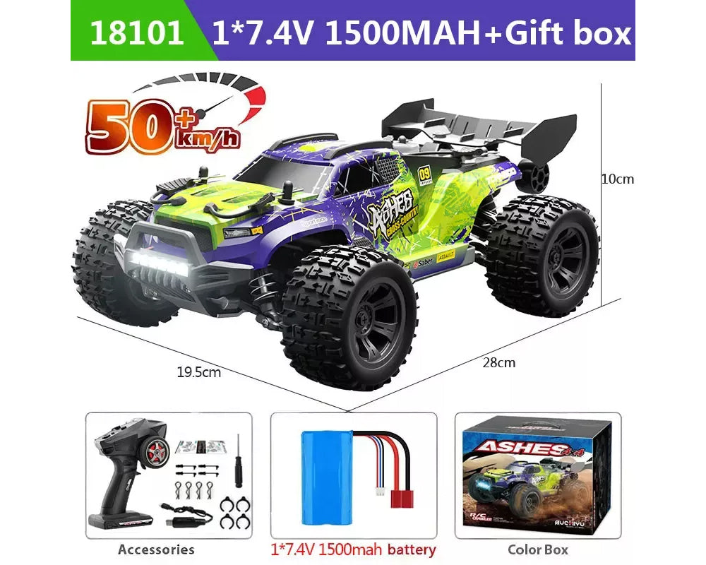 RC Car 4WD Monster Truck Off-Road Vehicle Remote Control Crawler