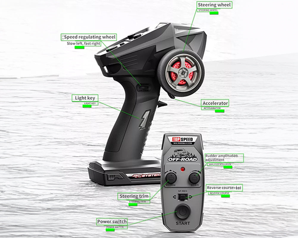 RC Car 4WD Monster Truck Off-Road Vehicle Remote Control Crawler