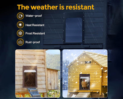 Solar-Powered Automatic Chicken Coop Door