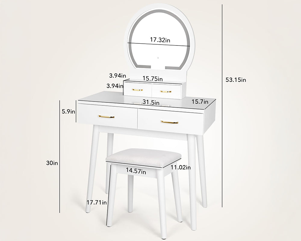 Dressing Table with Mirror