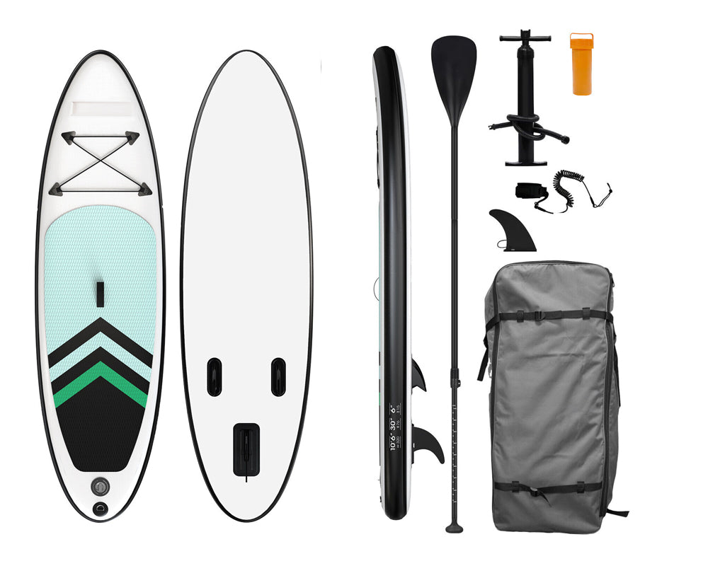 Paddle board folded for storage