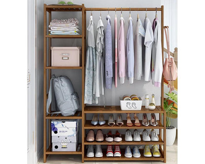 Bamboo Wardrobe Clothes Rack