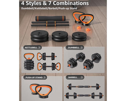 Adjustable Dumbbells 6 In 1 20 Kg