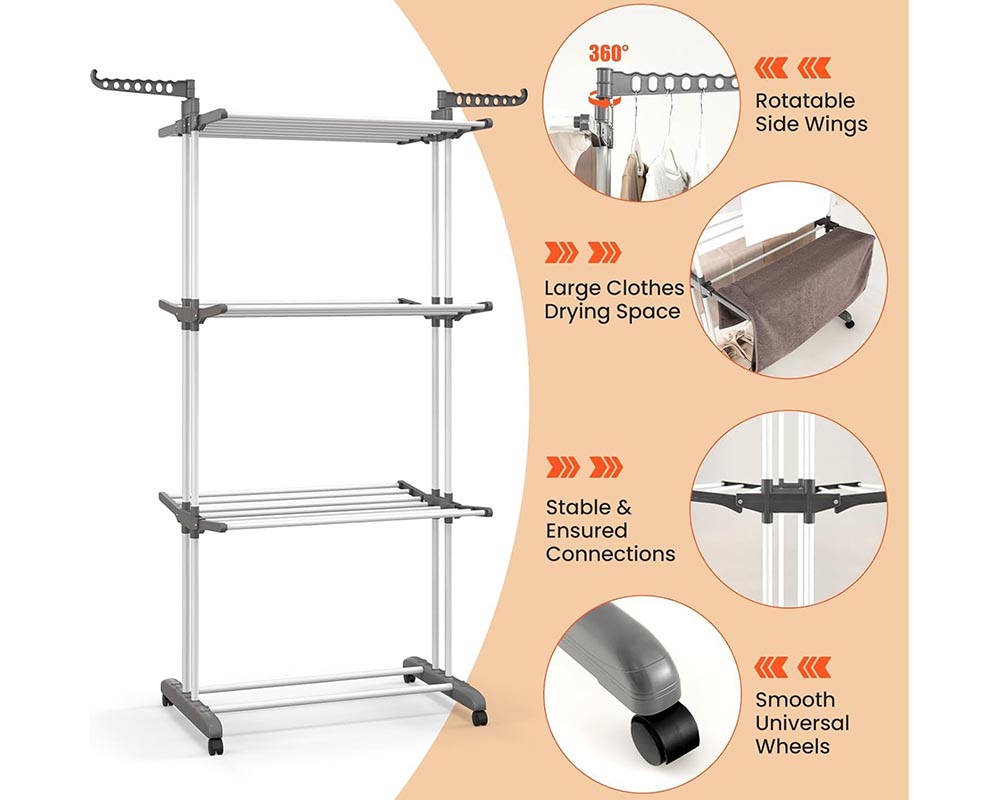 Drying rack metal frame