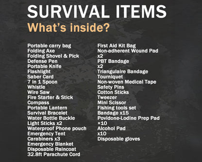 Survival kit for camping
