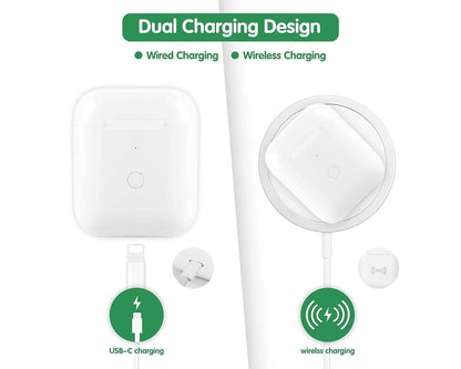 Replacement Wireless Charging Case for AirPods 1 & AirPods 2
