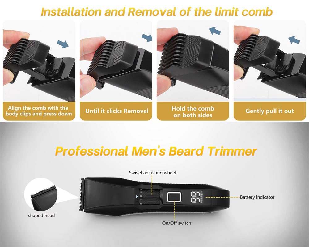 Beard Trimmer Hair Clippers Kit