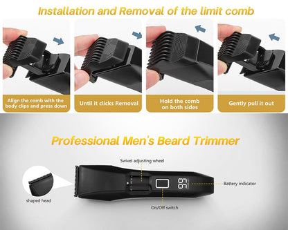 Beard Trimmer Hair Clippers Kit