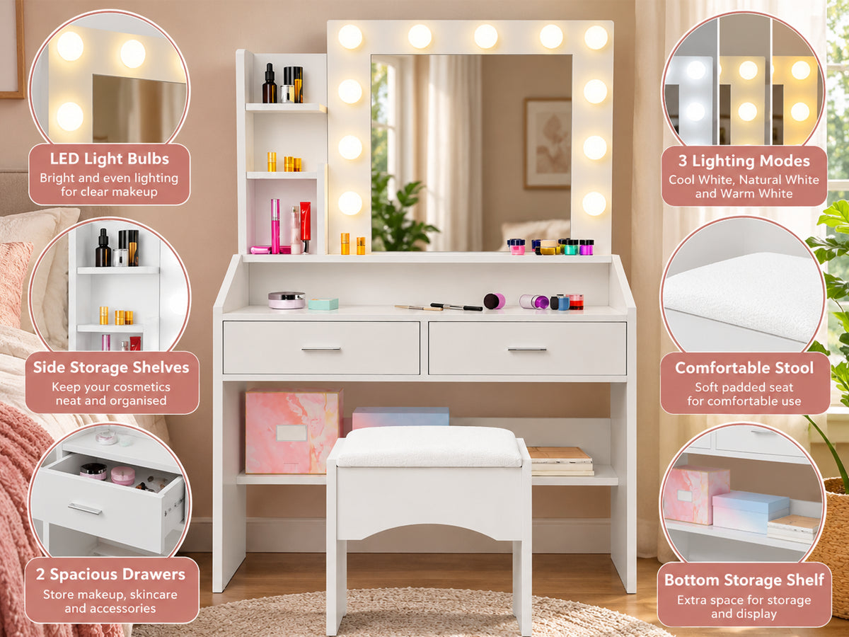 Dressing Table With Mirror
