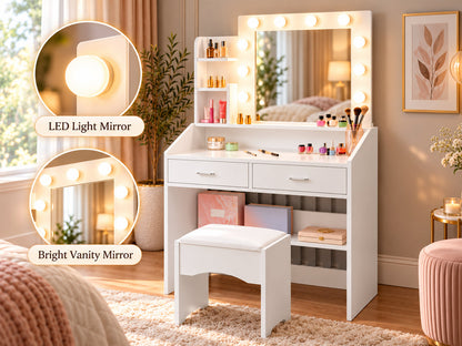 Dressing Table With Mirror