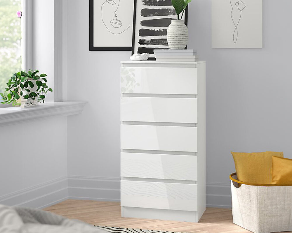 5 Drawers Slim Tallboy