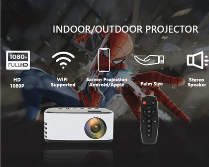 Portable HD 1080P Projector with WiFi
