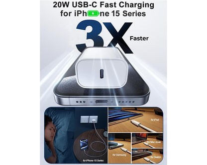 Samsung Wall Charger 20W – Super Fast USB-C Charger with 2m Cable