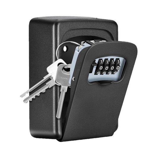Black wallmounted key safe