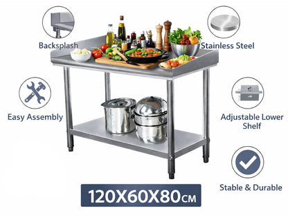 Steel Bench Stainless Steel Kitchen Work Table
