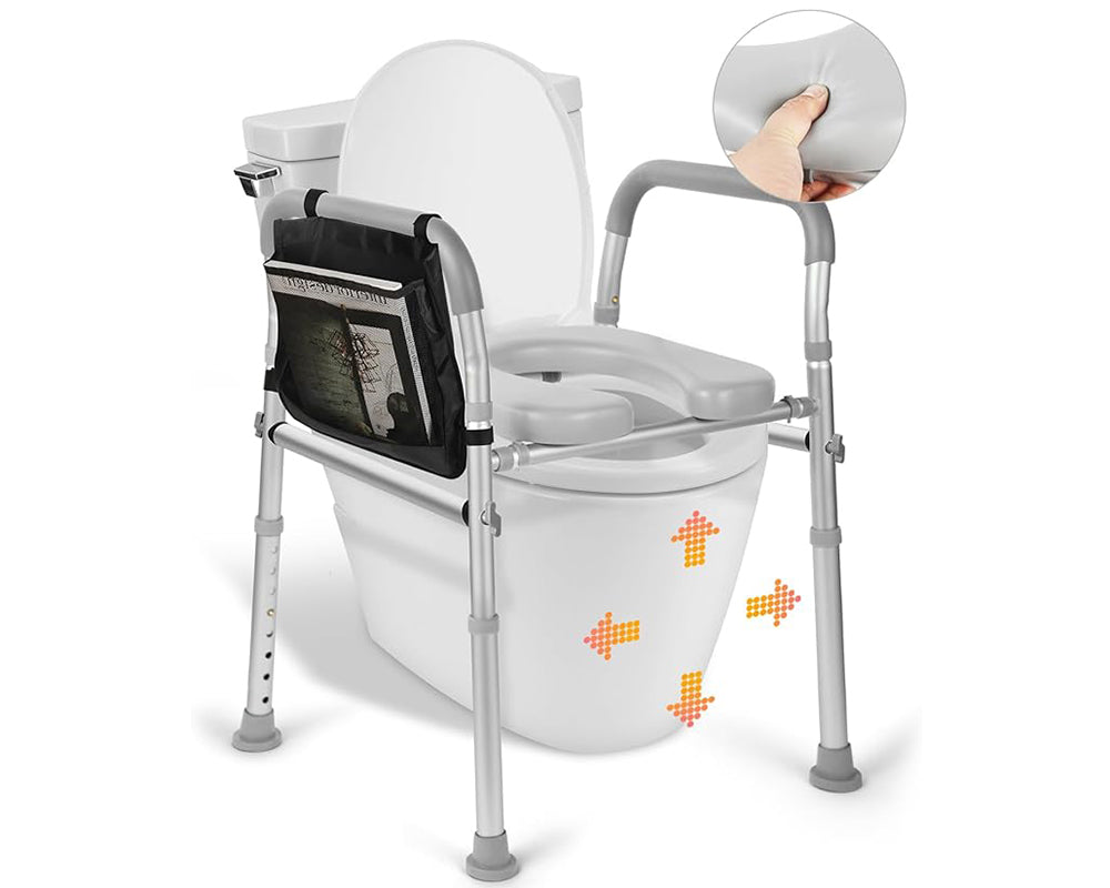 wide cushioned toilet seat