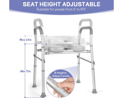Adjustable Raised Toilet Seat