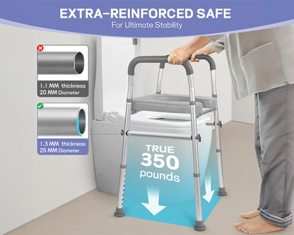 Adjustable Raised Toilet Seat