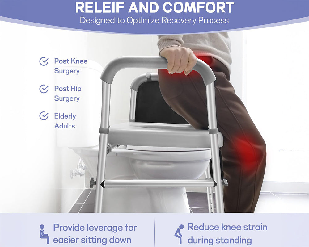 Adjustable Raised Toilet Seat