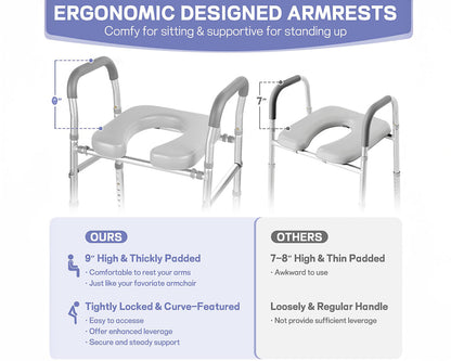 Adjustable Raised Toilet Seat