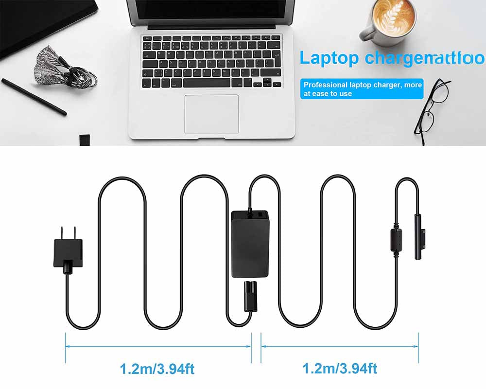 Replacement Charger for Microsoft Surface Pro X/7/6/5/4/3 65W