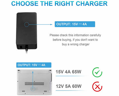 Replacement Charger for Microsoft Surface Pro X/7/6/5/4/3 65W