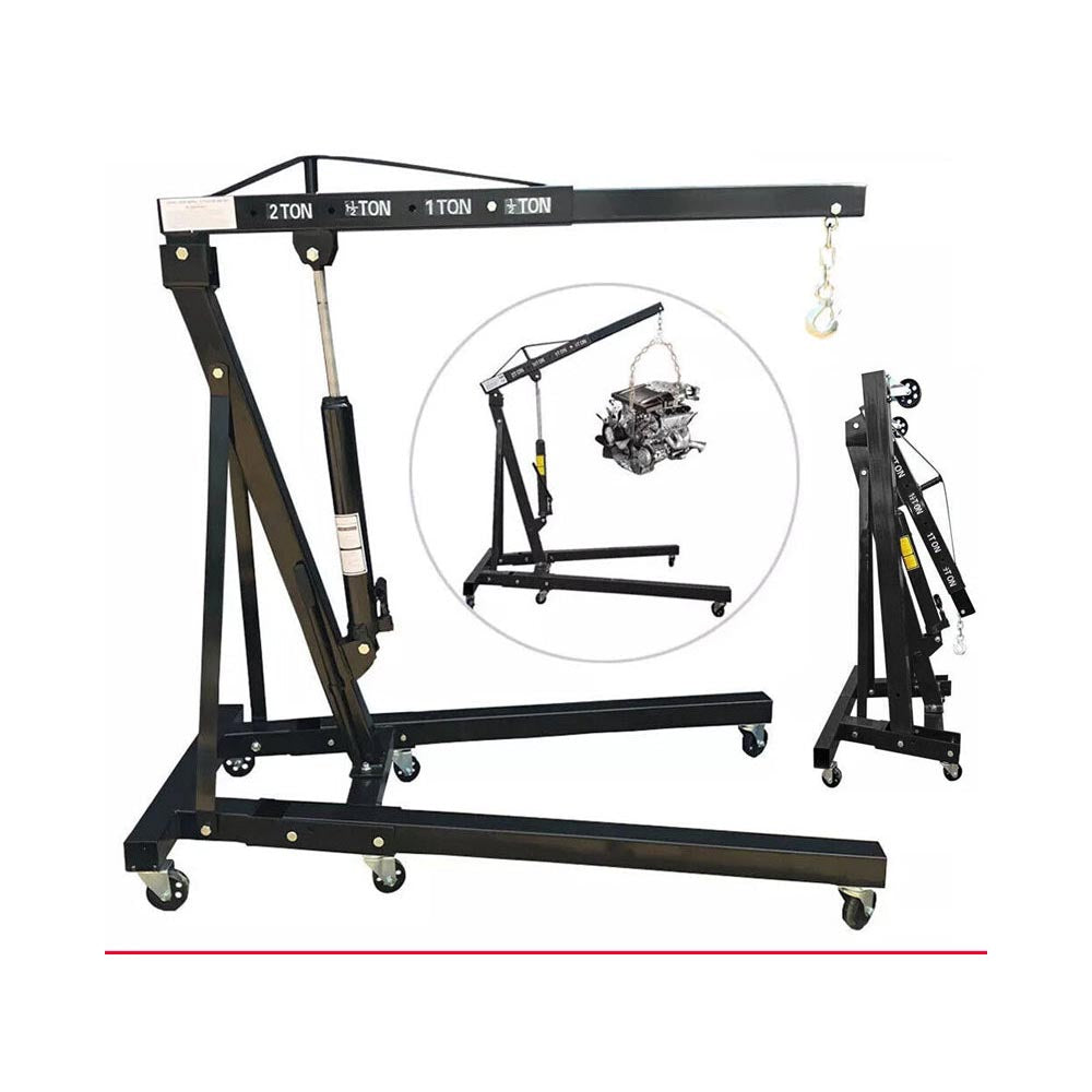 folding engine hoist crane