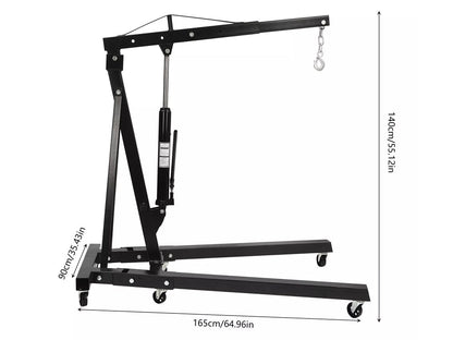 hydraulic engine hoist with wheels