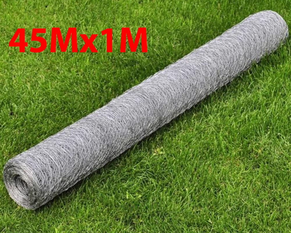 Wire Netting Mesh Galvanized Fence 45M