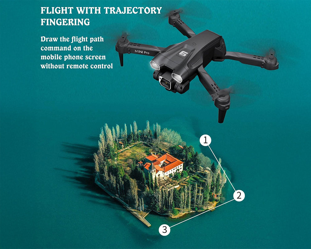 Drone flying outdoors