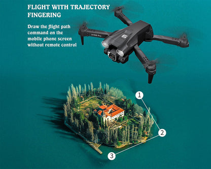 Drone flying outdoors